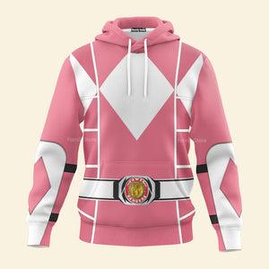 Pink Mighty Morphin Power Ranger Cosplay C2 - Hoodie Set, Sweatshirt, Sweatpants PRHS93