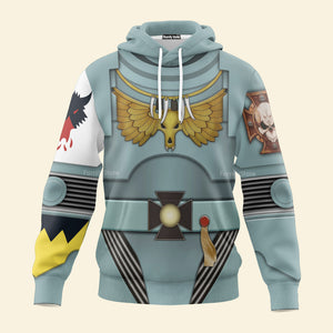 Indomitus Pattern Terminator Armor Space Wolves - Costume Cosplay Hoodie Sweatshirt Sweatpants WHHS45