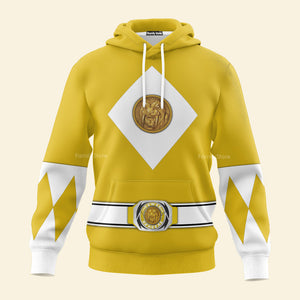 Yellow Ranger Mighty Morphin The Movie (1995) C1 - Hoodie Set, Sweatshirt, Sweatpants PRHS87