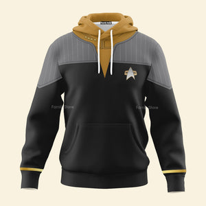 Star Trek Standard Uniform 2370s Operations Division Hoodie Sweatshirt Sweatpants