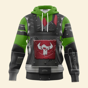 Ork Meganob with Shoota Mega Action - Costume Cosplay Hoodie Sweatshirt Sweatpants