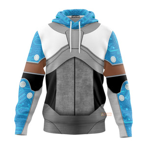 FamilyStore Teen Titan Cyborg Costume Cosplay Hoodie For Men And Women