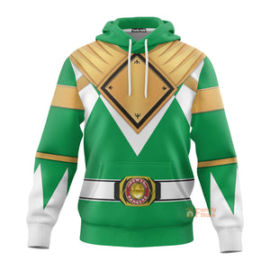 Green Ranger Dragon Shield  Mighty Morphin Power Ranger - Hoodie Set, Sweatshirt, Sweatpants PRHS23