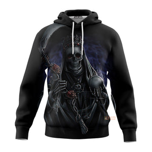 Costume 3D Halloween Skeleton Skull Death Hoodie