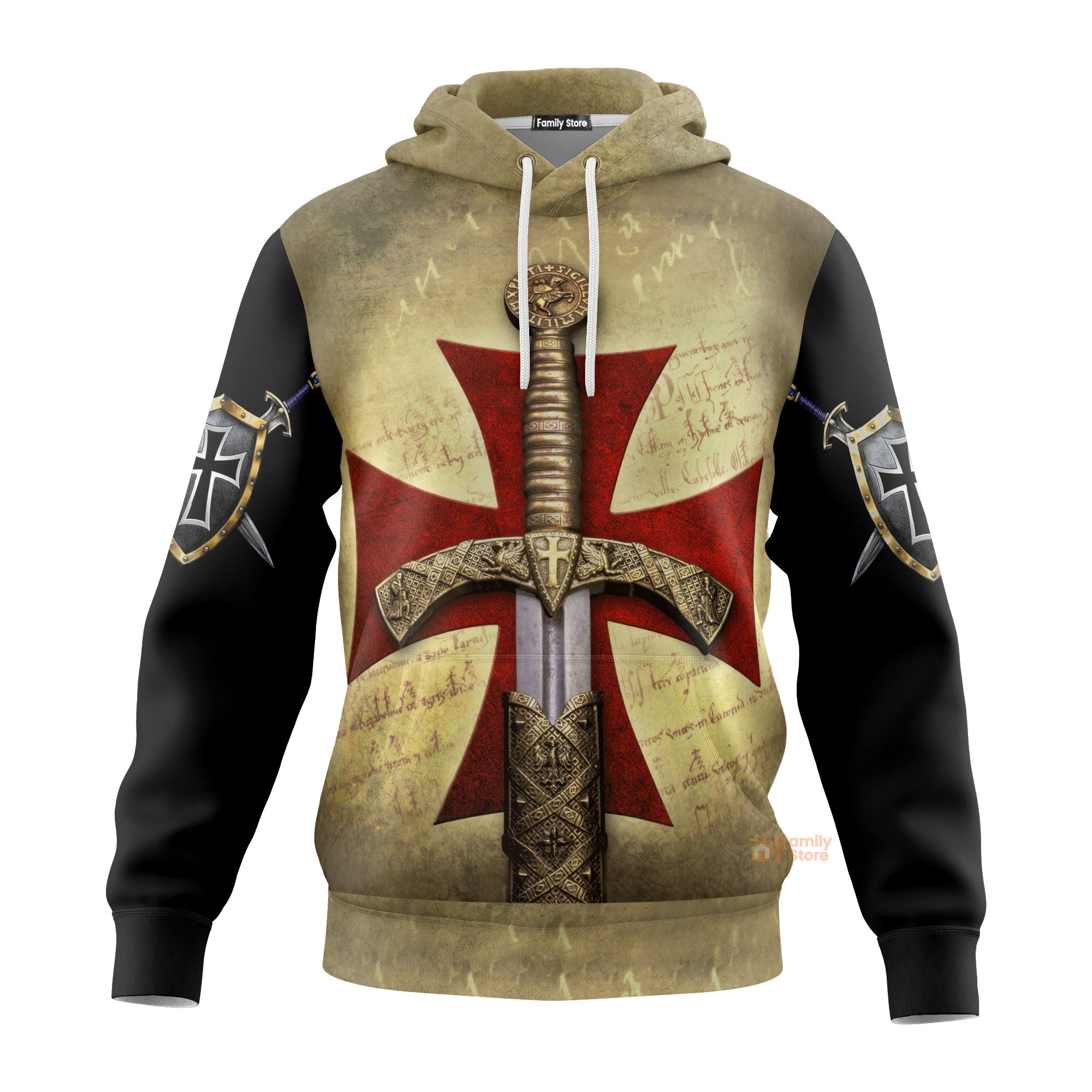 Knight Templar Hoodie For Men And Women