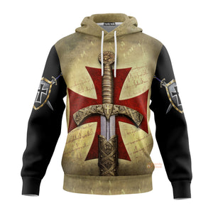 Knight Templar Hoodie For Men And Women