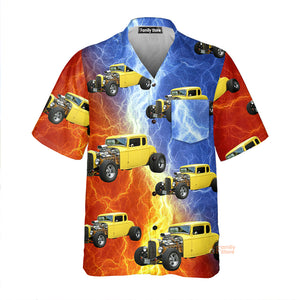 Custom Photo Hot Rod Various Style Hawaiian Shirt