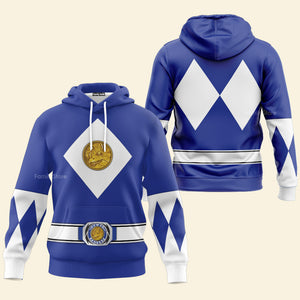 Blue Ranger Mighty Morphin The Movie (1995) C1 - Hoodie Set, Sweatshirt, Sweatpants