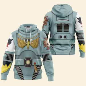 Indomitus Pattern Terminator Armor Space Wolves - Costume Cosplay Hoodie Sweatshirt Sweatpants WHHS45