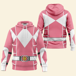 Pink Mighty Morphin Power Ranger Cosplay C2 - Hoodie Set, Sweatshirt, Sweatpants PRHS93