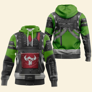 Ork Meganob with Shoota Mega Action - Costume Cosplay Hoodie Sweatshirt Sweatpants