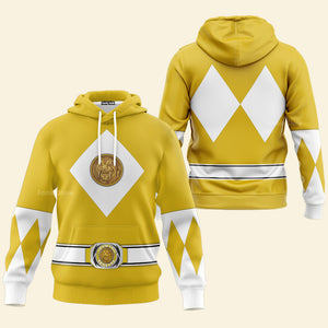 Yellow Ranger Mighty Morphin The Movie (1995) C1 - Hoodie Set, Sweatshirt, Sweatpants PRHS87