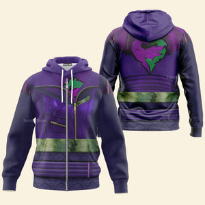 FamilyStore Mal Purple and Green Descendants 3 Costume Hoodie