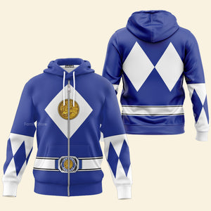 Blue Ranger Mighty Morphin The Movie (1995) C1 - Hoodie Set, Sweatshirt, Sweatpants