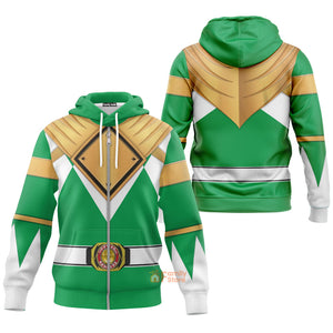 Green Ranger Dragon Shield  Mighty Morphin Power Ranger - Hoodie Set, Sweatshirt, Sweatpants PRHS23