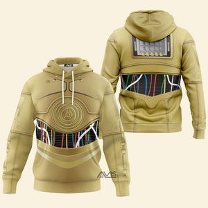 Star Wars C-3PO Costume Hoodie Sweatshirt Sweatpants SWHS02