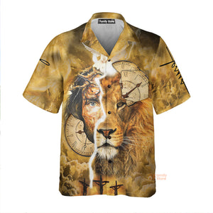 Easter Day Christian Jesus Lion Aloha Hawaiian Shirts For Men And For Women