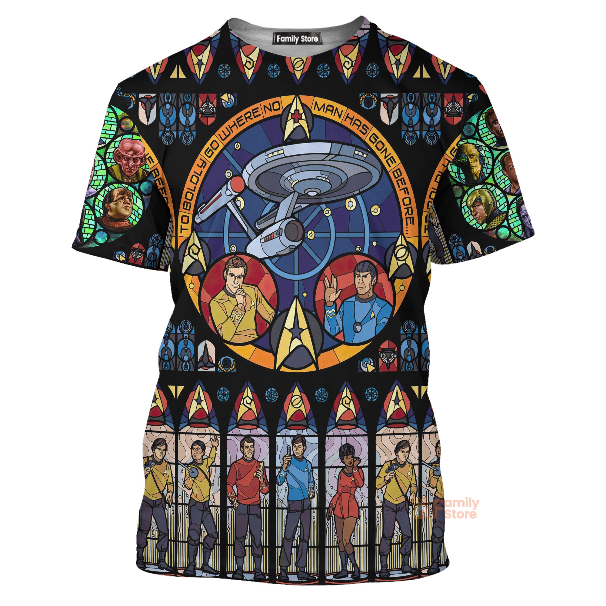 Star Trek Stained Glass T-Shirt