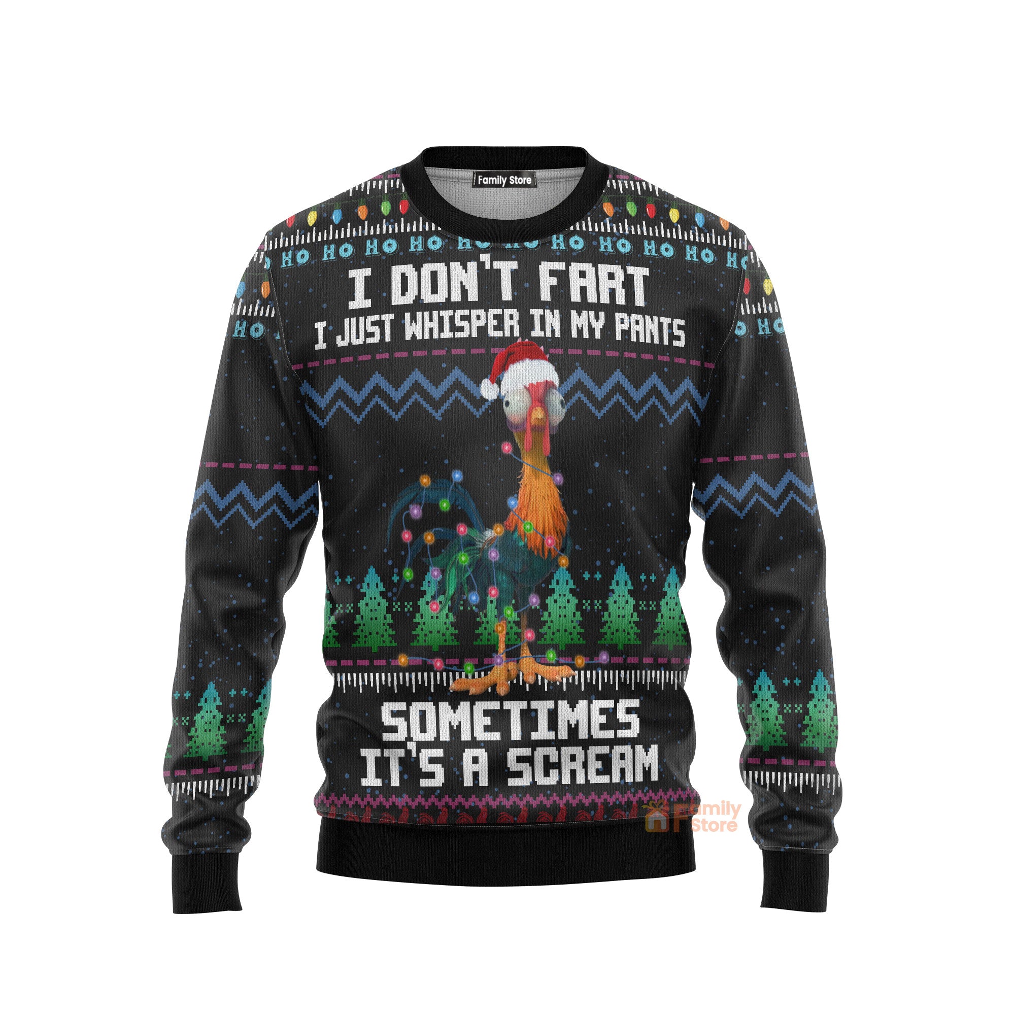 It‘s Scream Chicken Ugly Christmas Sweater For Men And Women