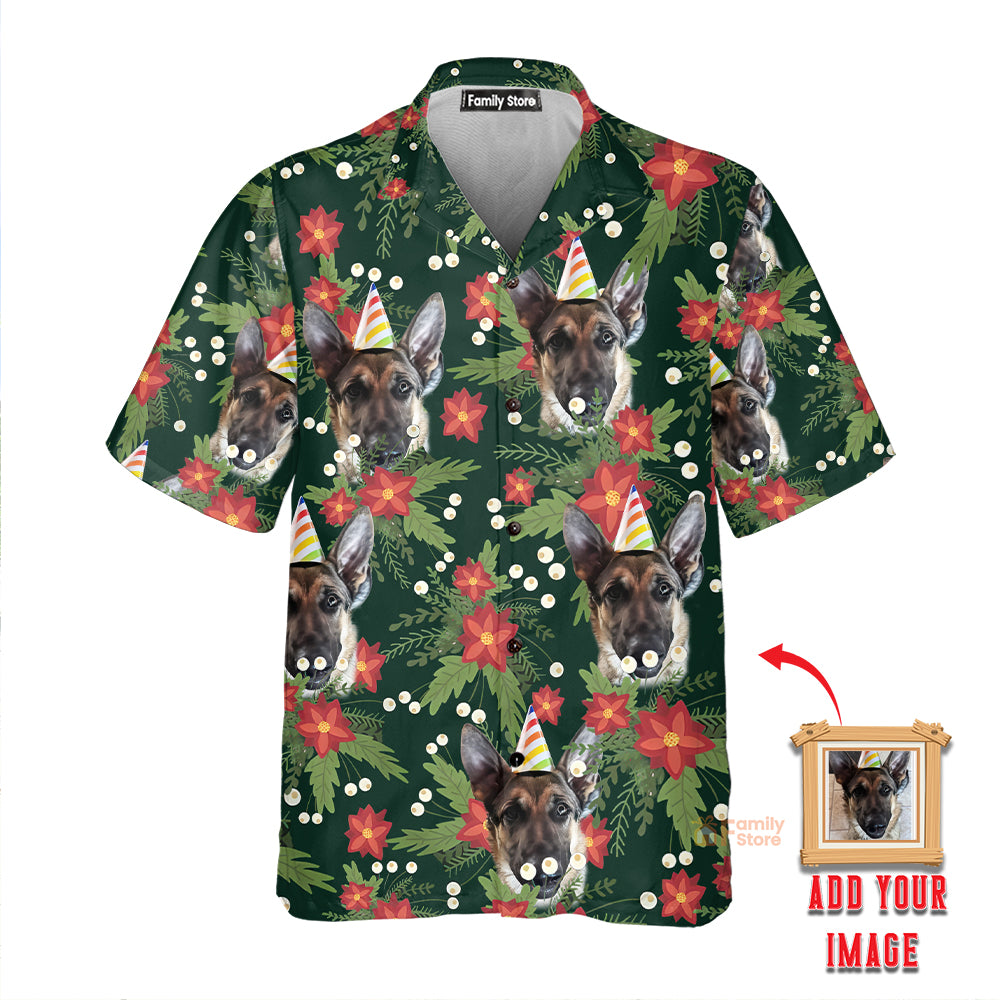 Custom Photo Christmas Tropical  For Pet Lovers -Hawaiian Shirt PN302087Lb