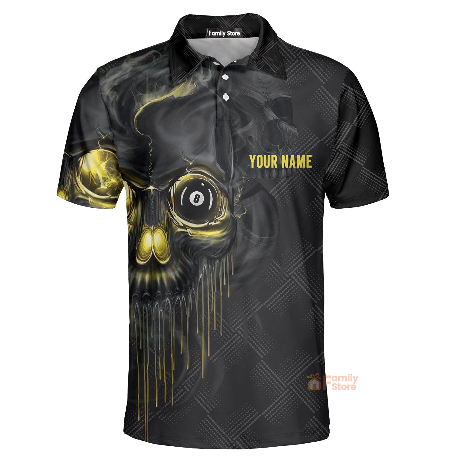 Personalized Name Pool Shut Up And Shoot 3D Polo Shirt For Billiard Players