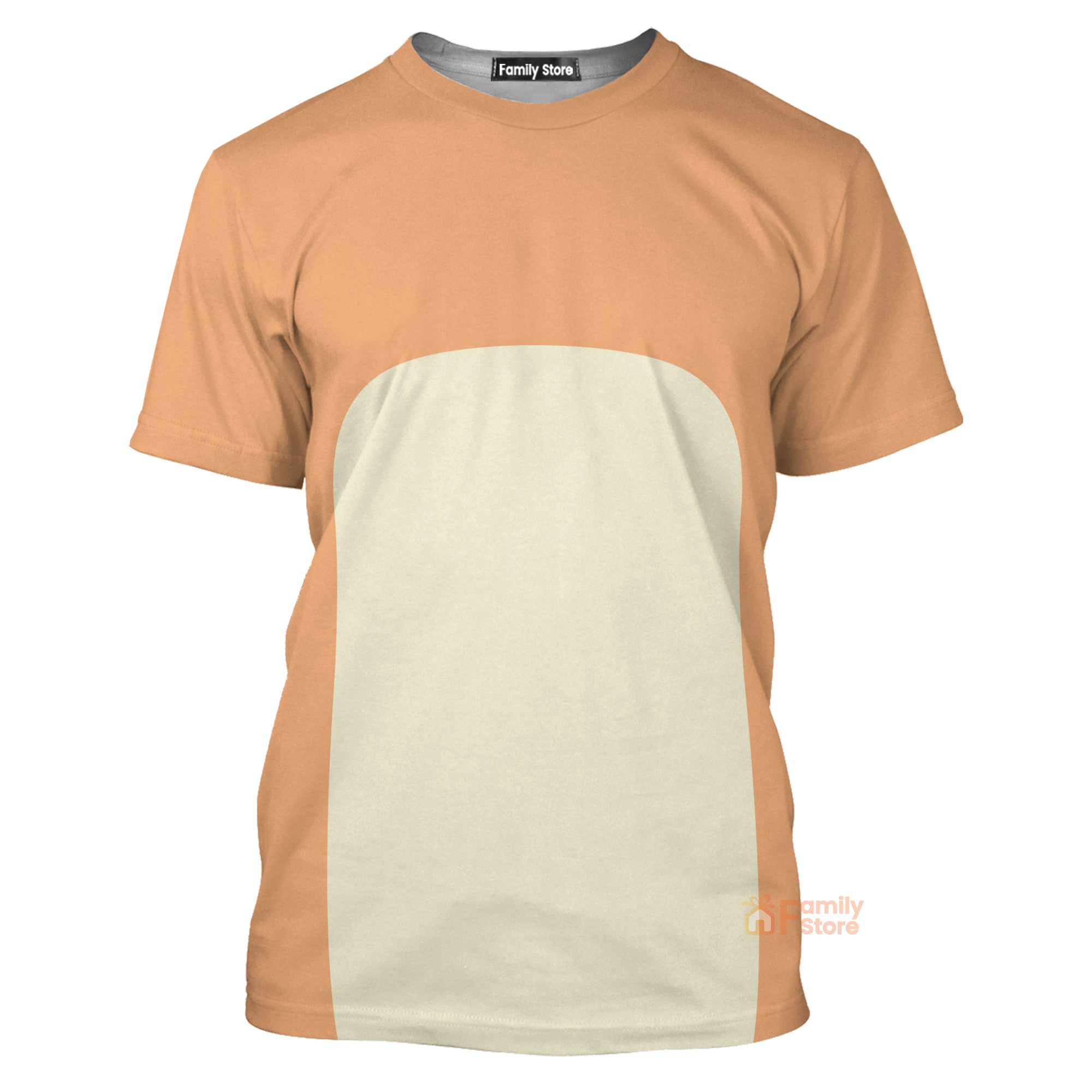 Chilli Heeler Bluey Inspired Cream Dog Cartoon Cosplay T-Shirt