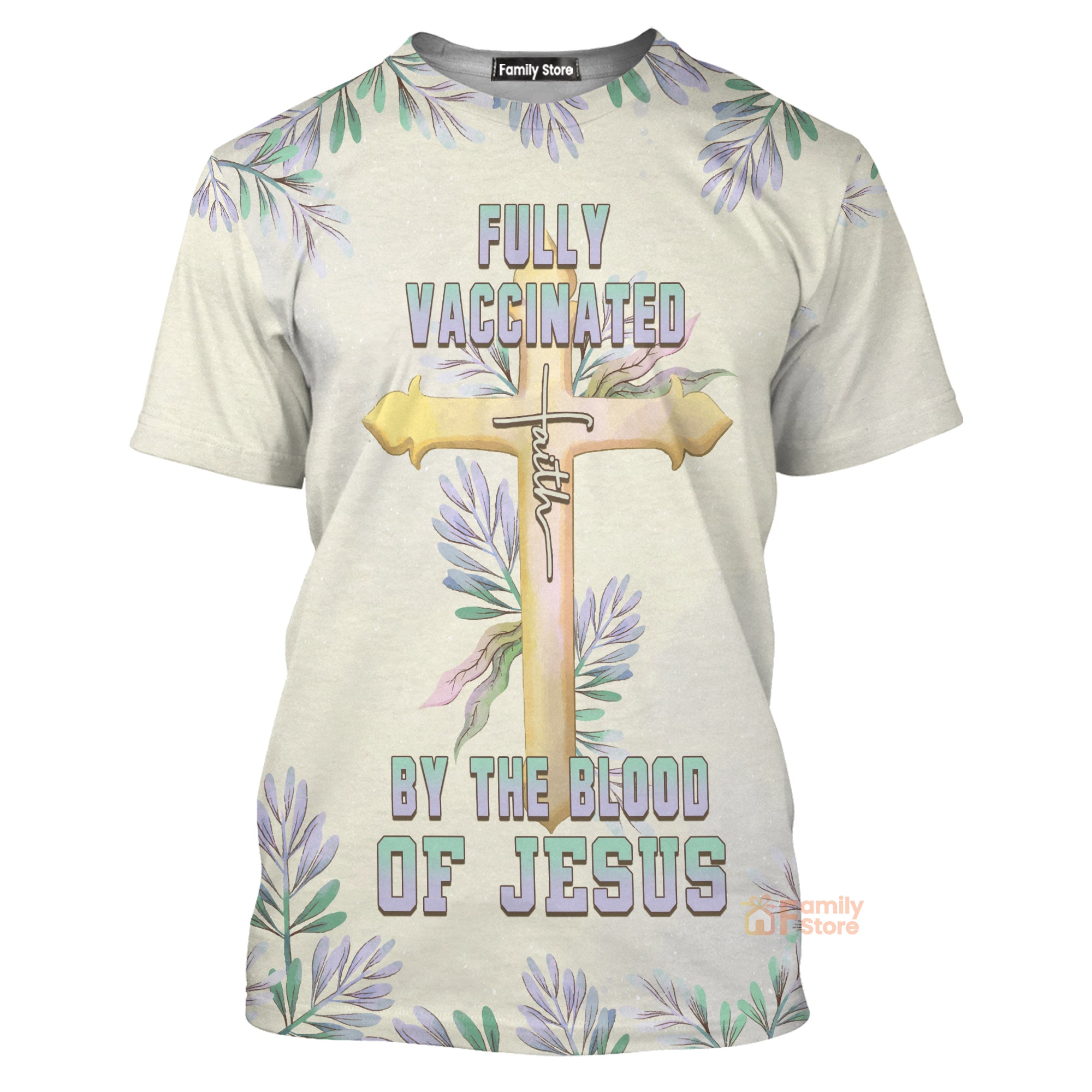 Fully Vaccinated By The Blood Of Jesus T-shirt For Men