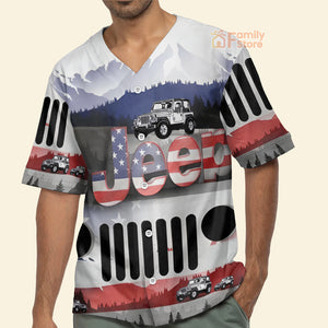 FamilyStore Jeep American Jeep Lover - Baseball Jersey