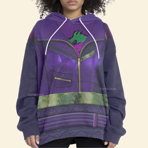 FamilyStore Mal Purple and Green Descendants 3 Costume Hoodie