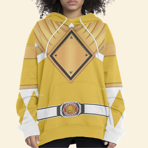 Yellow Ranger Dragon Shield Mighty Morphin Power Ranger- Hoodie Set, Sweatshirt, Sweatpants PRHS27