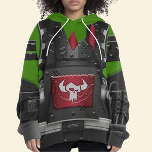 Ork Meganob with Shoota Mega Action - Costume Cosplay Hoodie Sweatshirt Sweatpants