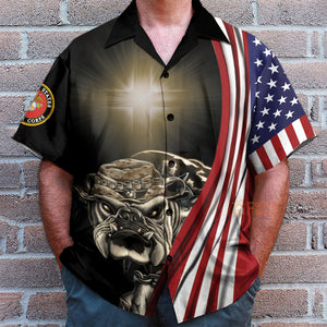 US Marine Forgive Me Father Hawaiian Shirt