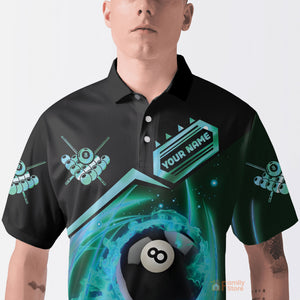 Personalized Rock Billiard Team Name Polo Shirt
