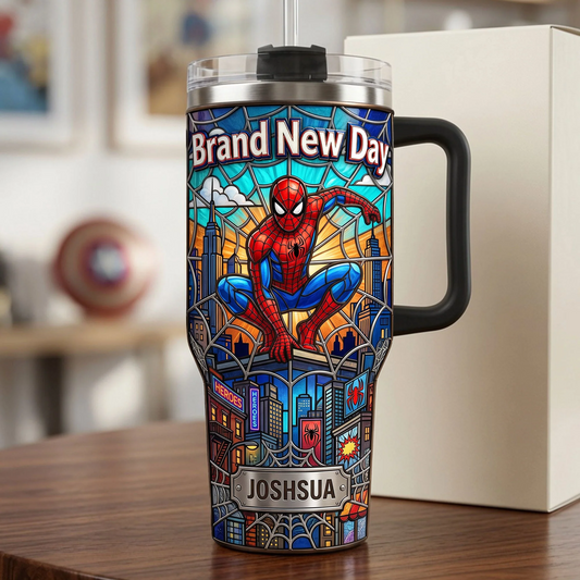 Red Hero Adventure - Personalized Tumbler - Gift For Fan Movies
