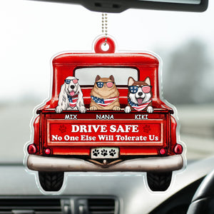 Drive Safe We're Waiting For You At Home - Gift For Pet Lovers - Personalized Car Hanging Ornament - CL12 NA94