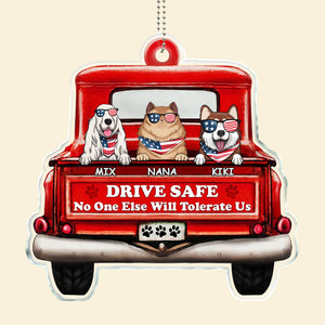 Drive Safe We're Waiting For You At Home - Gift For Pet Lovers - Personalized Car Hanging Ornament - CL12 NA94