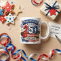 MK5 Happy4thofJuly250YearsPatrioticEaglePersonalizedWhiteCeramicMug GiftForMen_Women