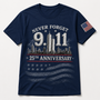 Never Forget 9.11 Memorial 25th Anniversary Patriotic USA Tribute Gift - Personalized Shirt