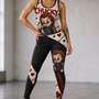 Horror Doll Costume Scary Cosplay Halloween Gifts For Her - Personalized Leggings & Crop Tanktop
