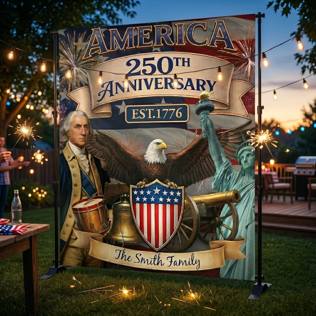 MK6_ _America_250th_Anniversary_Patriotic_Eagle_Personalized_Backdrop_Banner_ _Gift_For_Family_Members