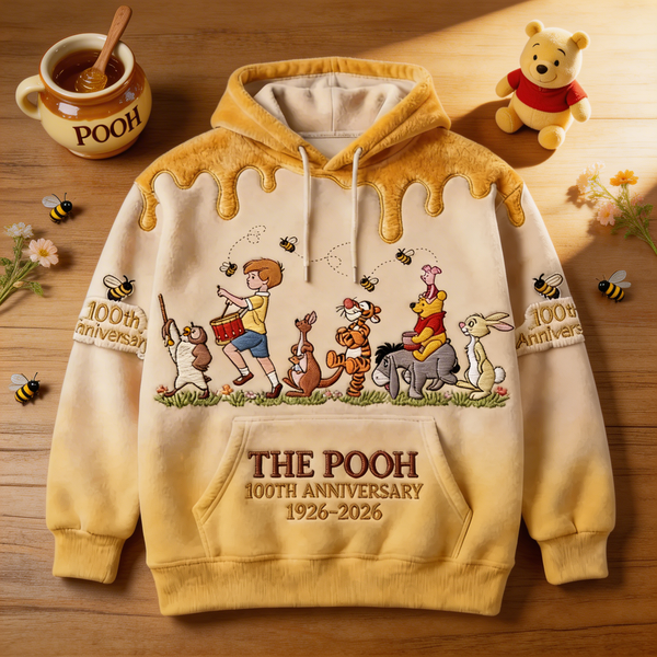 DSNY Honey Bear Celebrate 100 Years Of Friendship - Personalized All Over Shirt - Anniversary Gift For Movie Fans NL122