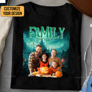 Green Castle And Thunder Light Family Forever - Gift For Family Members, Friends - Personalized Shirt NA94