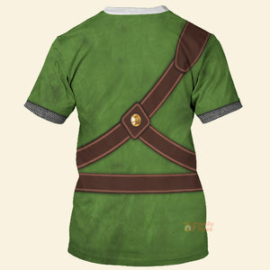 Knights Of Skyloft Green Cosplay Costume - 3D TShirt