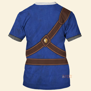 Knights Of Skyloft Blue Cosplay Costume - 3D TShirt