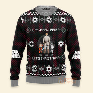 Star Wars Imperial Pew Pew - Gift for Dad, Grandpa, Husband - Personalized Ugly Sweatshirt - CL08 NH96