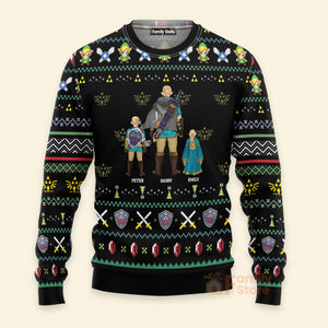 The Legend Of Zelda Christmas - Gift For Christmas - Personalized Ugly Sweater - CL07 NH96