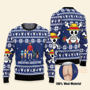 One Piece Family - Gift For Christmas - Personalized Ugly Sweater - CL11 NH96