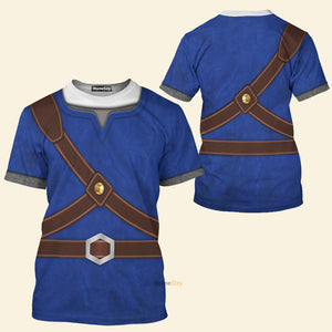 Knights Of Skyloft Blue Cosplay Costume - 3D TShirt