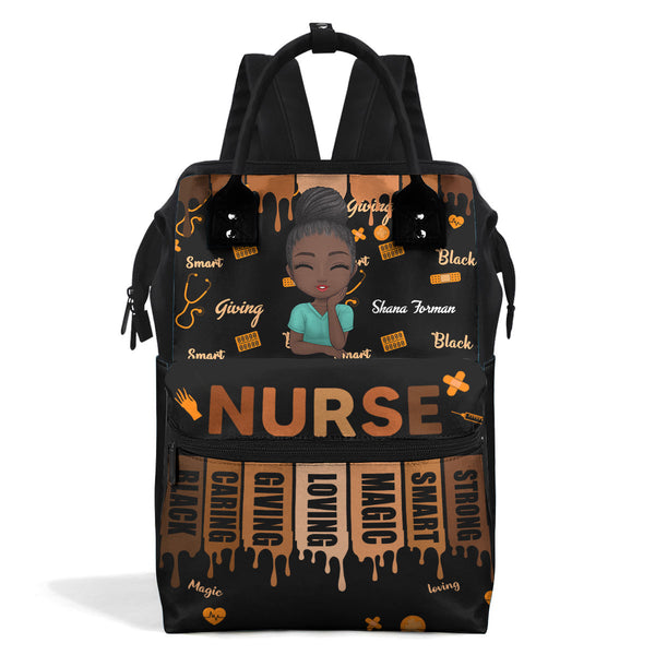 Love Nurse Life - Personalized Duckbilled Backpack - Gift For Nurse