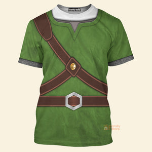 Knights Of Skyloft Green Cosplay Costume - 3D TShirt